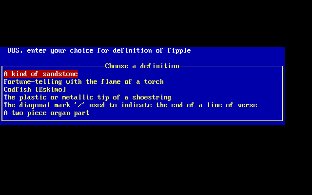 Gameplay of Fictionary (1989)