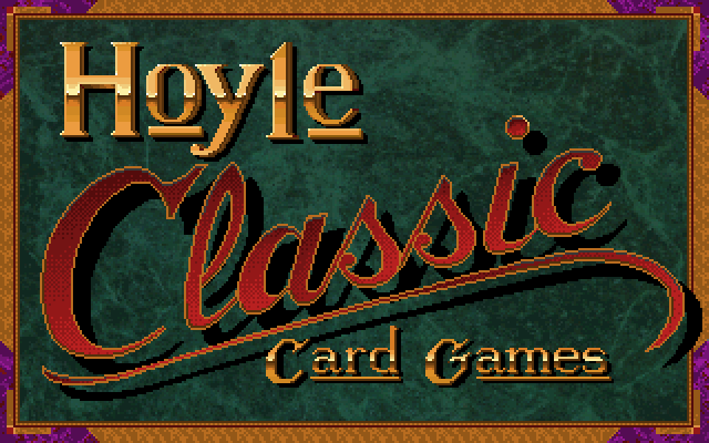 Title screen of Hoyle Classic Card Games