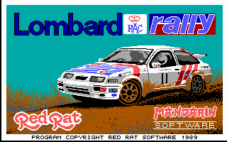 Title screen of Lombard RAC Rally