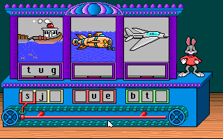 Gameplay of Reader Rabbit 1