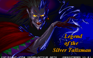 Title screen of Legend of the Silver Talisman