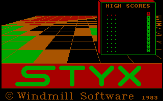 Title screen of Styx