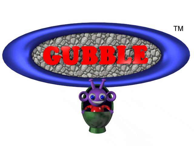 Title screen of Gubble