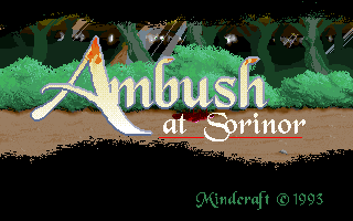 Title screen of Ambush at Sorinor