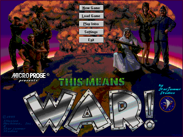 Title screen of This Means War!