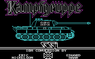 Title screen of Kampfgruppe