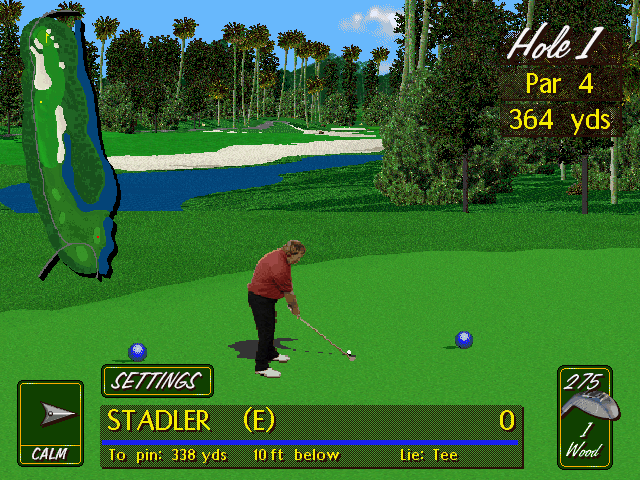 Gameplay of PGA Tour Golf 486