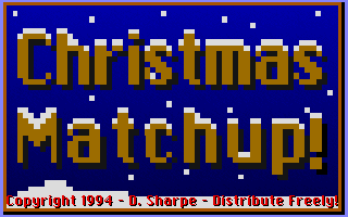 Title screen of Christmas Matchup
