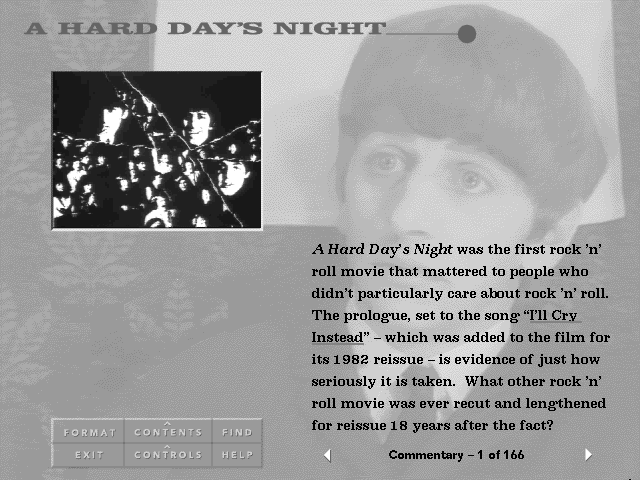 Gameplay of A Hard Day's Night