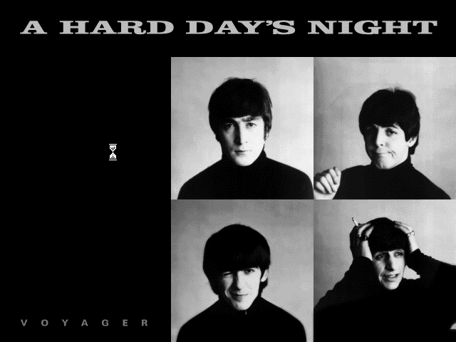 Title screen of A Hard Day's Night