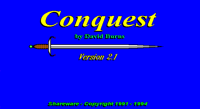 Title screen of Conquest