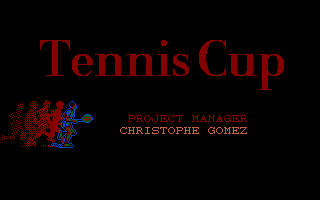Title screen of Tennis Cup