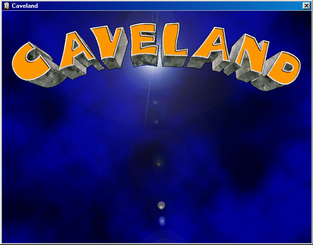 Title screen of Caveland