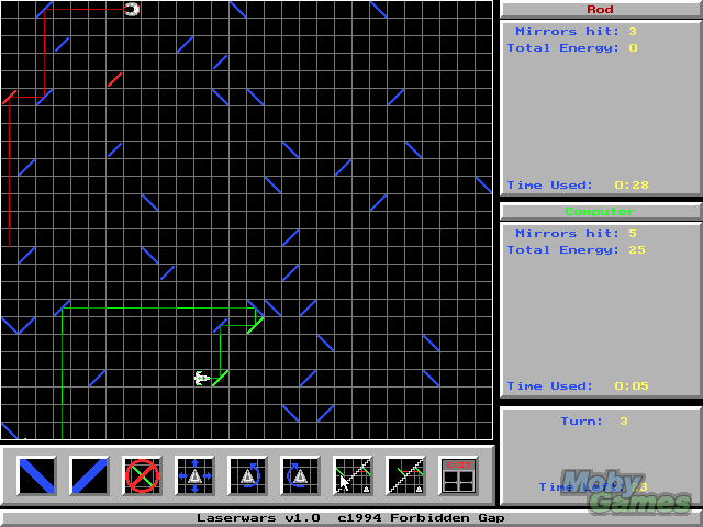 Gameplay of Laserwars