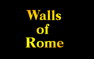 Title screen of Walls of Rome
