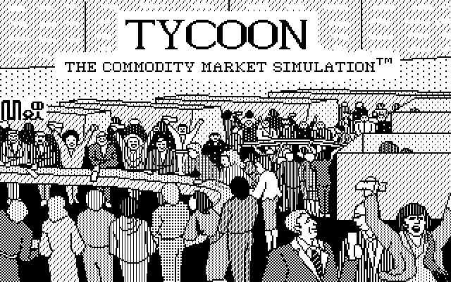 Title screen of Tycoon: The Commodity Market Simulation