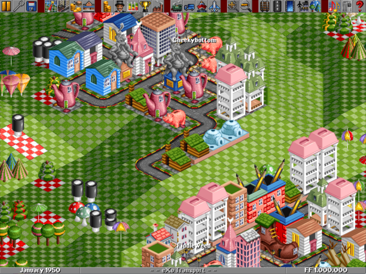 Gameplay of Transport Tycoon Deluxe