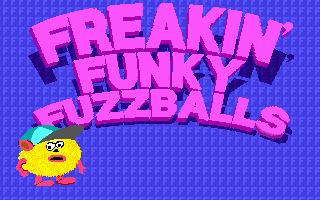 Title screen of Freakin' Funky Fuzzballs