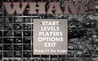 Title screen of Wham!