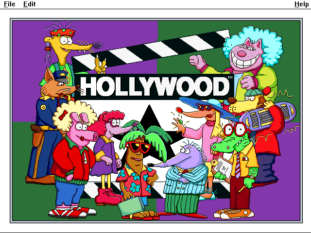 Title screen of Hollywood
