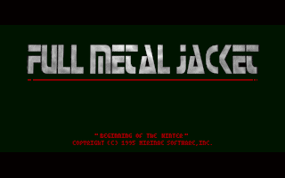 Title screen of Full Metal Jacket