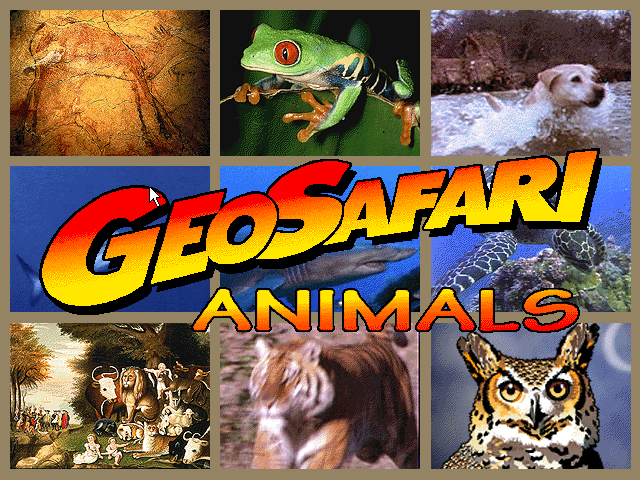 Title screen of GeoSafari: Animals