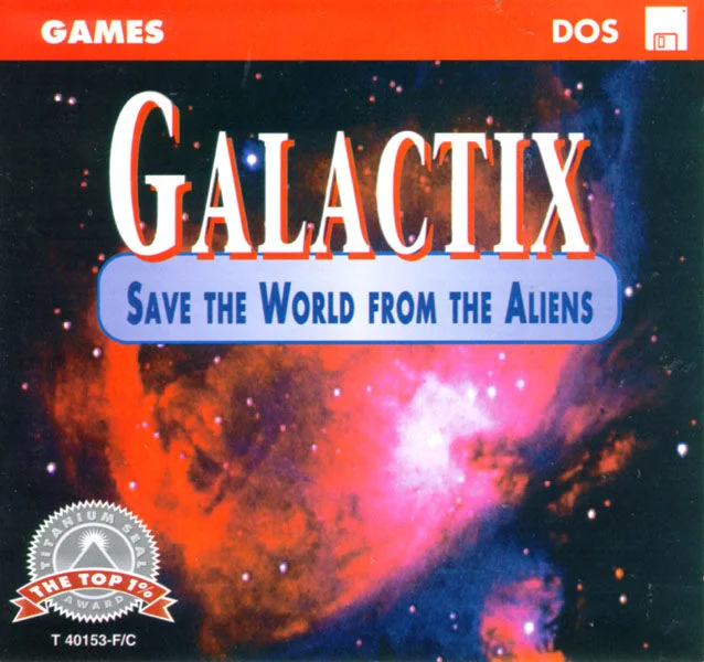 Box front of Galactix (1992)
