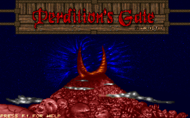 Title screen of Perdition's Gate