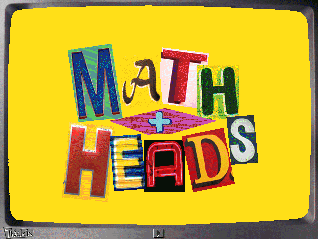 Title screen of Math Heads