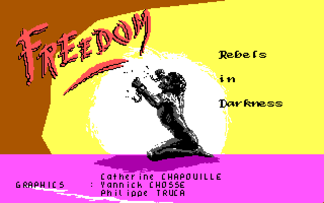 Title screen of Freedom: Rebels in the Darkness