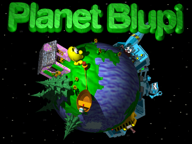 Title screen of Planet Blupi