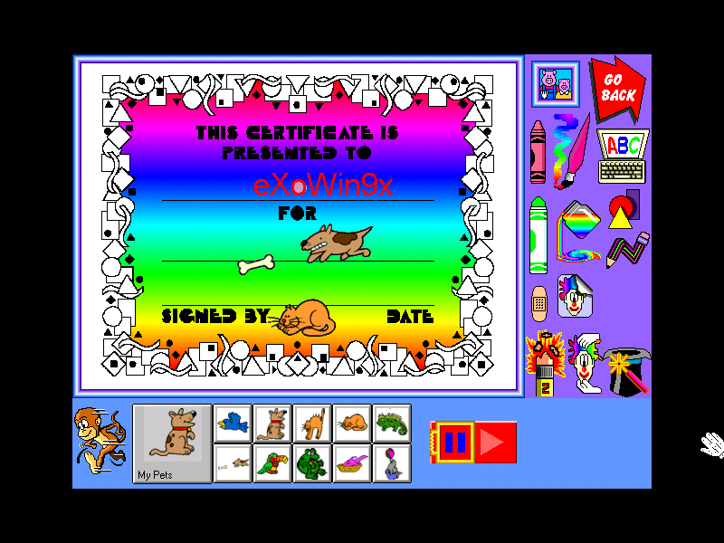 Gameplay of Crayola Art Studio 2