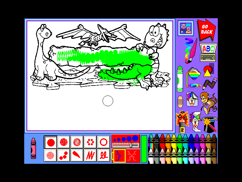Gameplay of Crayola Art Studio 2