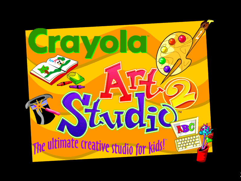 Title screen of Crayola Art Studio 2