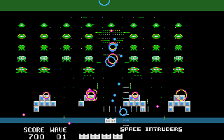 Gameplay of Space Intruders