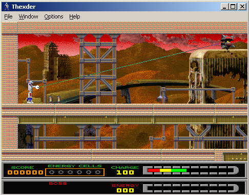 Gameplay of Thexder