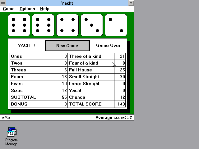 Gameplay of Yacht