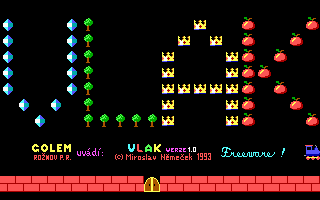 Title screen of Vlak