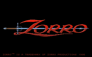 Title screen of Zorro