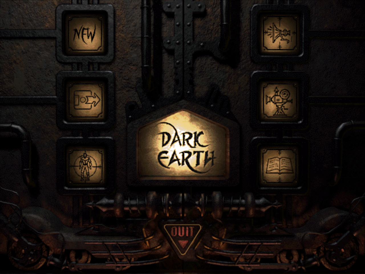 Title screen of Dark Earth