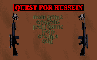 Title screen of Quest for Hussein