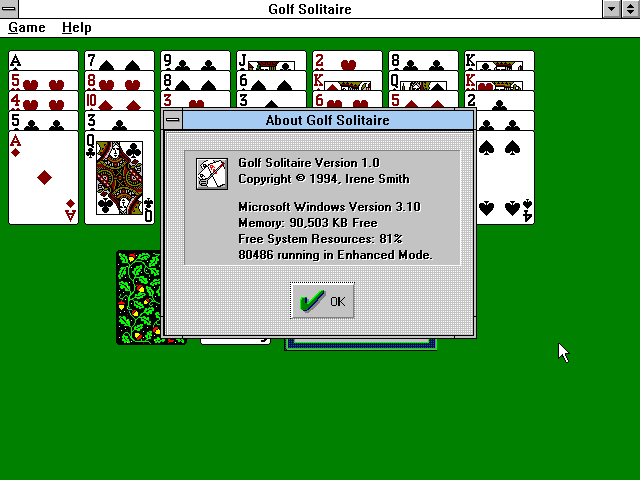 Title screen of Solitaire Twin Pack