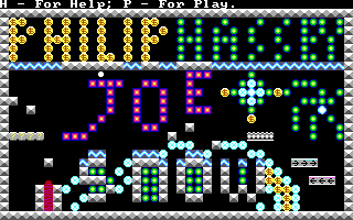 Title screen of Joe Snow