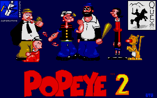 Title screen of Popeye 2