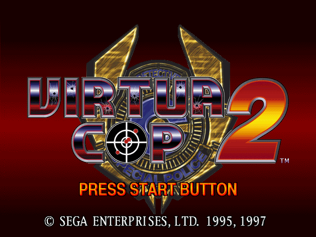 Title screen of Virtua Cop 2