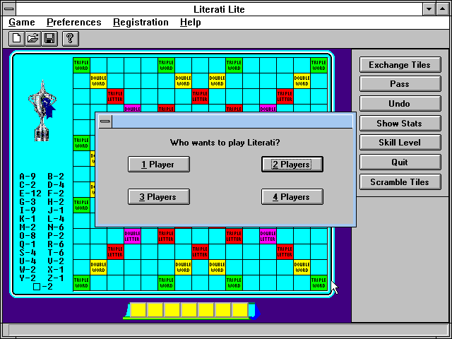 Title screen of Literati