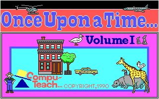 Title screen of Once Upon a Time... Volume I: Passport to Discovery