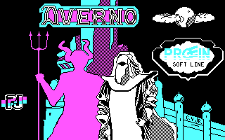 Title screen of Averno