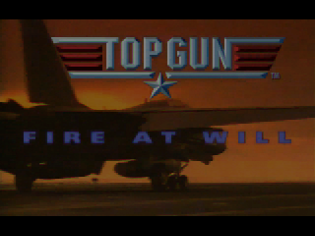 Title screen of Top Gun: Fire at Will!
