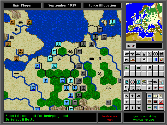 Gameplay of High Command: Europe 1939-'45
